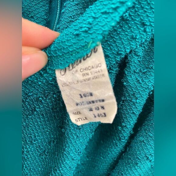 Vintage Reiner Ladies 28 Green Dress with Belt - Picture 2 of 4